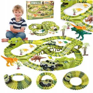 Mega Tor Wyścigowy Dinozaur Park Magic Track 270el