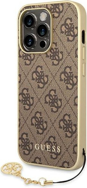 Etui Guess GUHCP14LGF4GBR Apple iPhone 14 Pro brązowy/brown hardcase 4G Cha