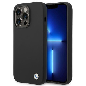 Etui BMW BMHCP14LSILBK Apple iPhone 14 Pro czarny/black Silicone Metal Logo