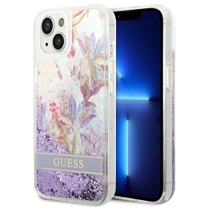 Etui Guess GUHCP14MLFLSU Apple iPhone 14 Plus fioletowy/purple hardcase Flo