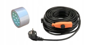 Kabel grzejny 37m 592W Przewód Grzewczy +Taśma 25m