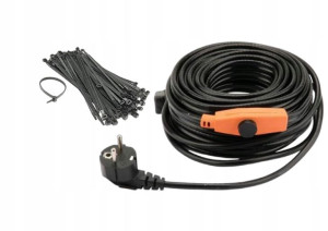 Kabel grzejny 24m 384W Przewód Grzewczy + zaciski