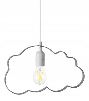 Lampa CHMURKA szara sufitowa do pokoju dziecięcego