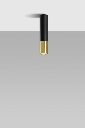 Loopez lampa sufitowa 1-punktowa czarna/złota SL.0951 Sollux