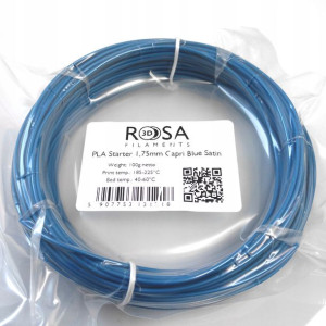 Filament ROSA 3D PLA 1,75mm 100 g niebieski satyn