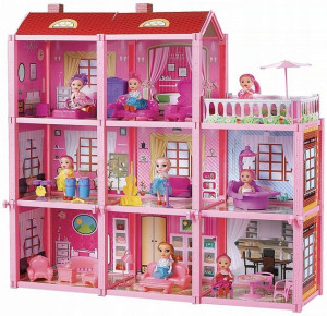 DOMEK DLA LALEK Domek do Zabawy dla Dzieci 65 cm