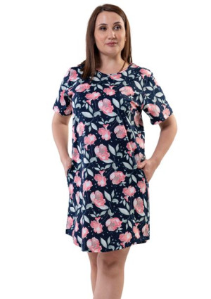 Koszula Nocna Vienetta plus Size bawełna 1XL 46 48