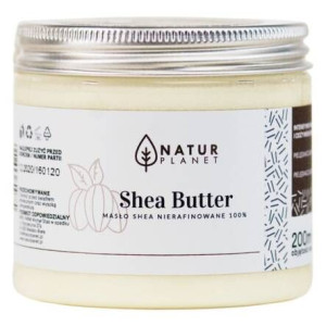 Masło Shea Nierafinowane 200ml Naturalne