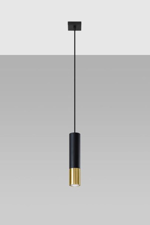 Loopez lampa wisząca 1-punktowa czarna/złota SL.0952 Sollux