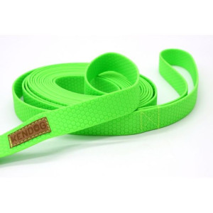 Kendog Smycz Treningowa PVC/TPU Wodoodporna 16 mm / 5 Metrów Neonowa Zieleń
