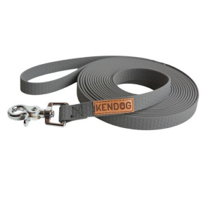 Kendog Smycz Treningowa PVC/TPU Wodoodporna 25 mm / 5 Metrów Szara