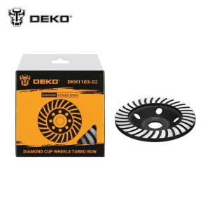 DKH1103-02 DEKO Tarcza TURBO diamentowa do betonu 125x22,2mm