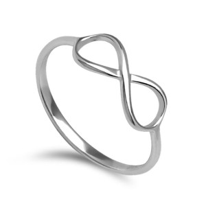Pierścionek Srebro 925 Nieskończoność Infinity R17