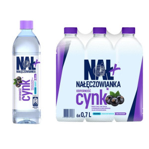 Nałęczowianka Nał+ Napój z dodatkiem cynku smak porzeczkowy 0,7 l x 6 sztuk