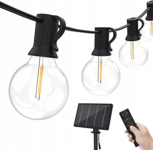 Łańcuch Świetlny LED z Panelem Solarnym i Pilotem