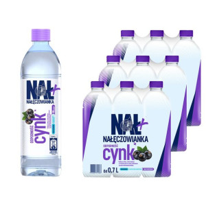 Nałęczowianka Nał+ Napój z cynkiem smak porzeczkowy 0,7 l x 18 sztuk