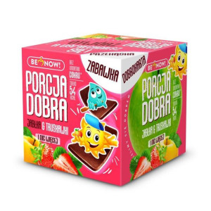 Porcja Dobra Kostka z niepodzianką o smaku jabłkowo-truskawkowym 32 g
