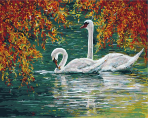 Malowanie po numerach – Wieczna miłość - 40x50cm rama