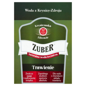Zuber Naturalna woda lecznicza trawienie 3 l