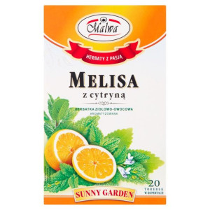 Malwa Sunny Garden Herbatka ziołowo-owocowa melisa z cytryną 30 g