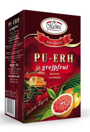 Malwa PU-ERH herbata czerwona z grejpfrutem 30 g (20 x 1,5 g)