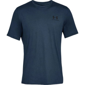 Koszulka męska under armour sportstyle left chest ss granatowa 1326799 408