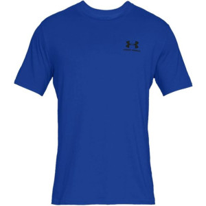 Koszulka męska under armour sportstyle left chest ss niebieska 1326799 486