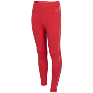 Legginsy dla dziewczynki 4f czerwone hjz22 jleg004 62s