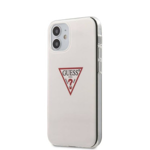 Guess Triangle Logo - Etui Iphone 12 Mini (biały)