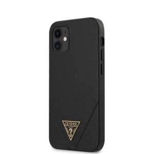 Guess Saffiano V - Etui Iphone 12 Mini (czarny)