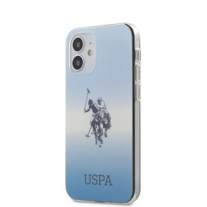Us Polo Assn Dh & Logo Gradient - Etui Iphone 12 Mini (niebieski)