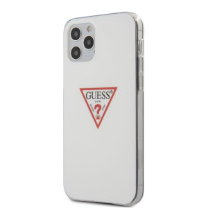 Guess Triangle Logo - Etui Iphone 12 / Iphone 12 Pro (biały)