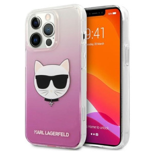 Karl Lagerfeld Choupette Head - Etui Iphone 13 Pro Max (różowy)