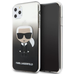 Karl Lagerfeld Iconic Karl Gradient - Etui Iphone 11 Pro Max (czarny)