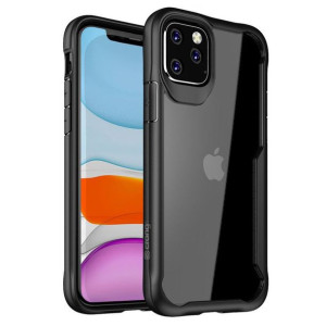 Crong Hybrid Clear Cover - Etui Iphone 11 Pro (czarny)