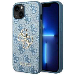 Guess 4g Big Metal Logo - Etui Iphone 14 Plus (niebieski)