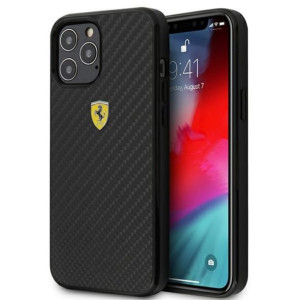 Ferrari On Track Carbon - Etui Iphone 12 Pro Max (czarny)