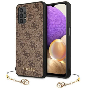 Guess 4g Charms Collection - Etui Samsung Galaxy A32 Lte (brązowy)