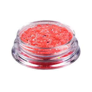 Brokat Piegi Konfetti Neon MGP 09 koralowy