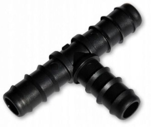 Trójnik 16mm wtyk na wąż Linia Nawadniająca