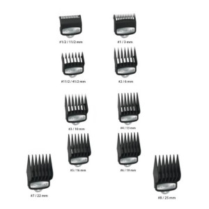 Wahl Premium Komplet Nasadek Metalowy Zaczep 10szt