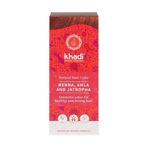 KHADI Henna do Włosów Czerwona Ruda Amla Jatropha