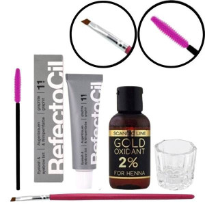 Zestaw Henna REFECTOCIL 1,1 Utleniacz Kieliszek Pędzel Nowy Refectocil henn
