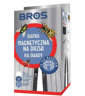 Moskitiera na drzwi na magnes BROS 1,6x2,2m biała