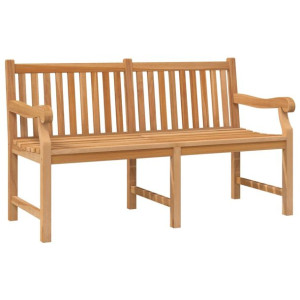 Ławka ogrodowa, 150 cm, lite drewno tekowe