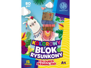 Blok Rysunkowy Kolorowy A4/15K 80G Astrapap 106021004