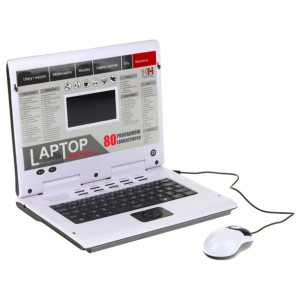 Czarny Laptop Edukacyjny dla Dzieci 80 Programów