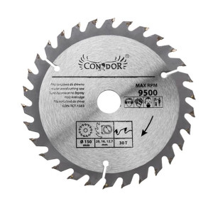 Piła tarczowa do drewna: 150 mm x 30 T CON-TCT-1503 Condor