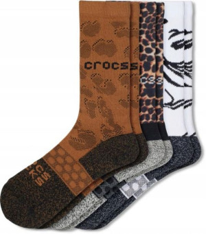 3 X Bawełniane Skarpety Męskie Crocs Animal 38-42