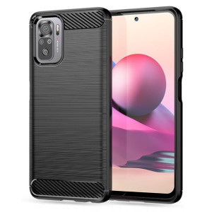 Etui Tech-Protect Tpucarbon POCO M5s/Redmi Note 10/10s Black